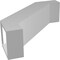 Ekena Millwork 5-in. W x 16-in. D x 16-in. H Burlington Architectural Grade PVC Knee Brace BRCP05X16X16BUR - alternate 2